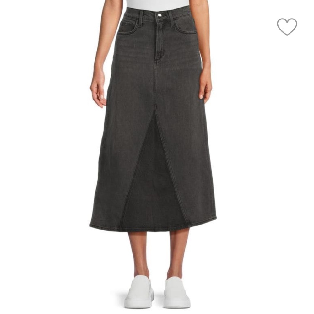 JOES Black Denim “Tulie” Midi Skirt